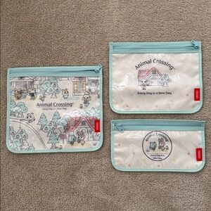Nintendo Animal Crossing Zipper Pouch Set